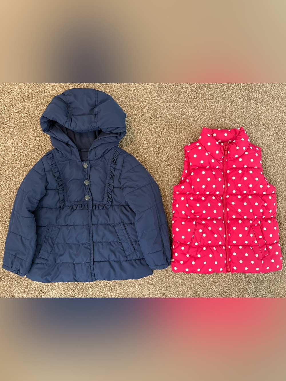 Baby Gap Girls Puffer Jacket and Vest Size 4T